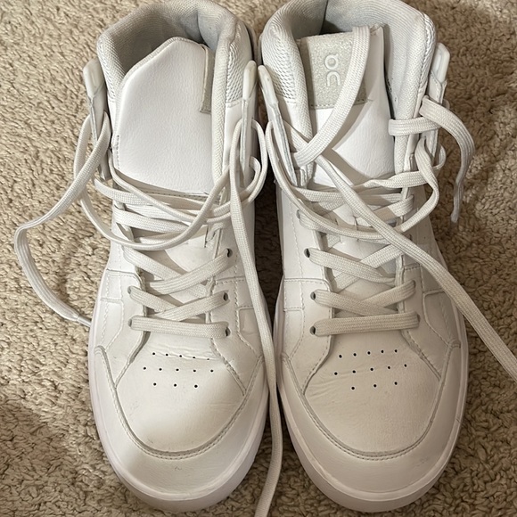 Roger clubhouse mid sneakers  Size USW8 All white Used - Picture 9 of 9